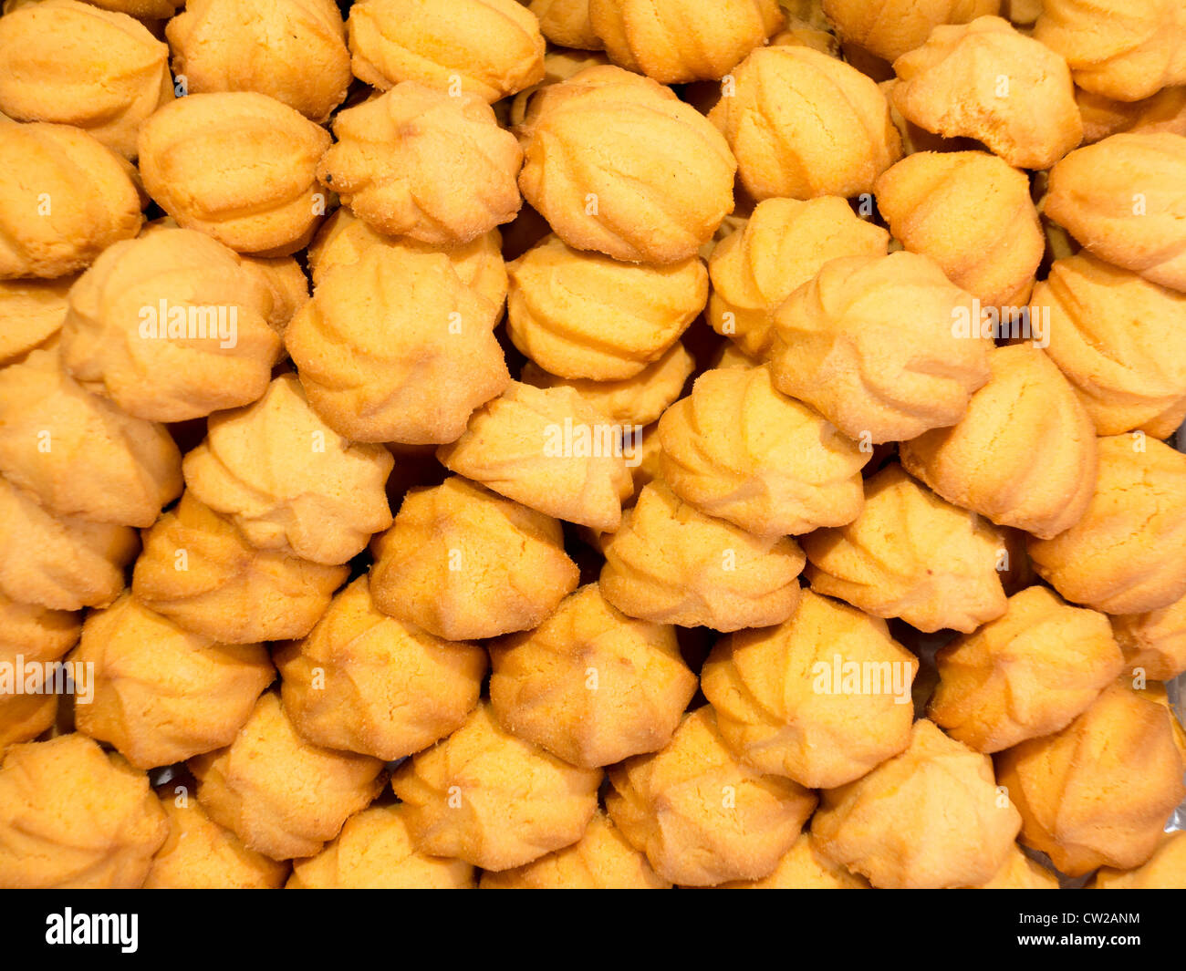 A large pile of delicious fresh-baked cookies Stock Photo