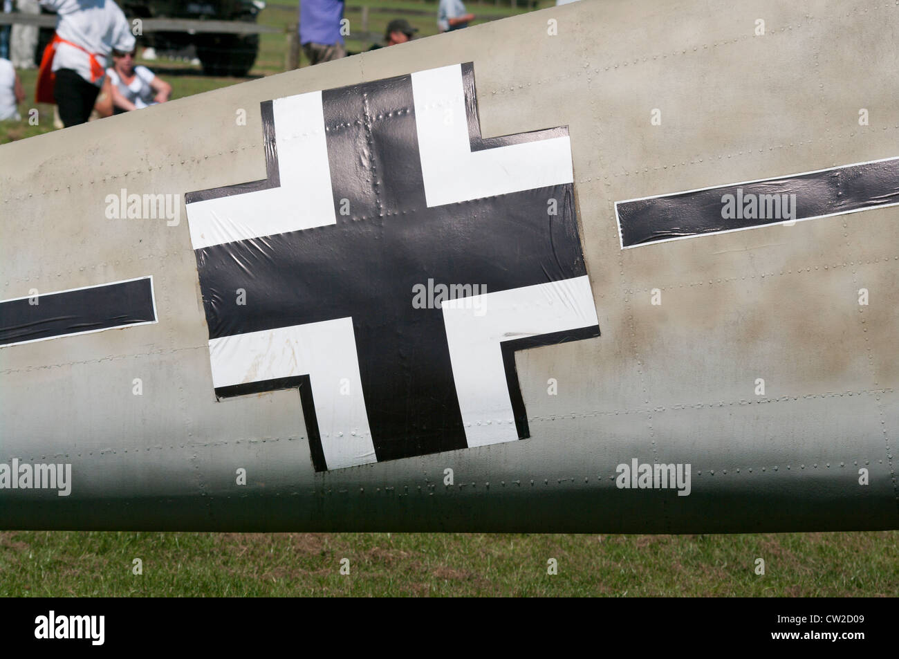 German Airforce Aircraft Cross Decal Stock Photo
