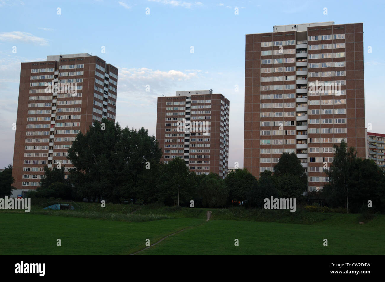 Housing estate in the Berlin district of Marzahn Stock Photo