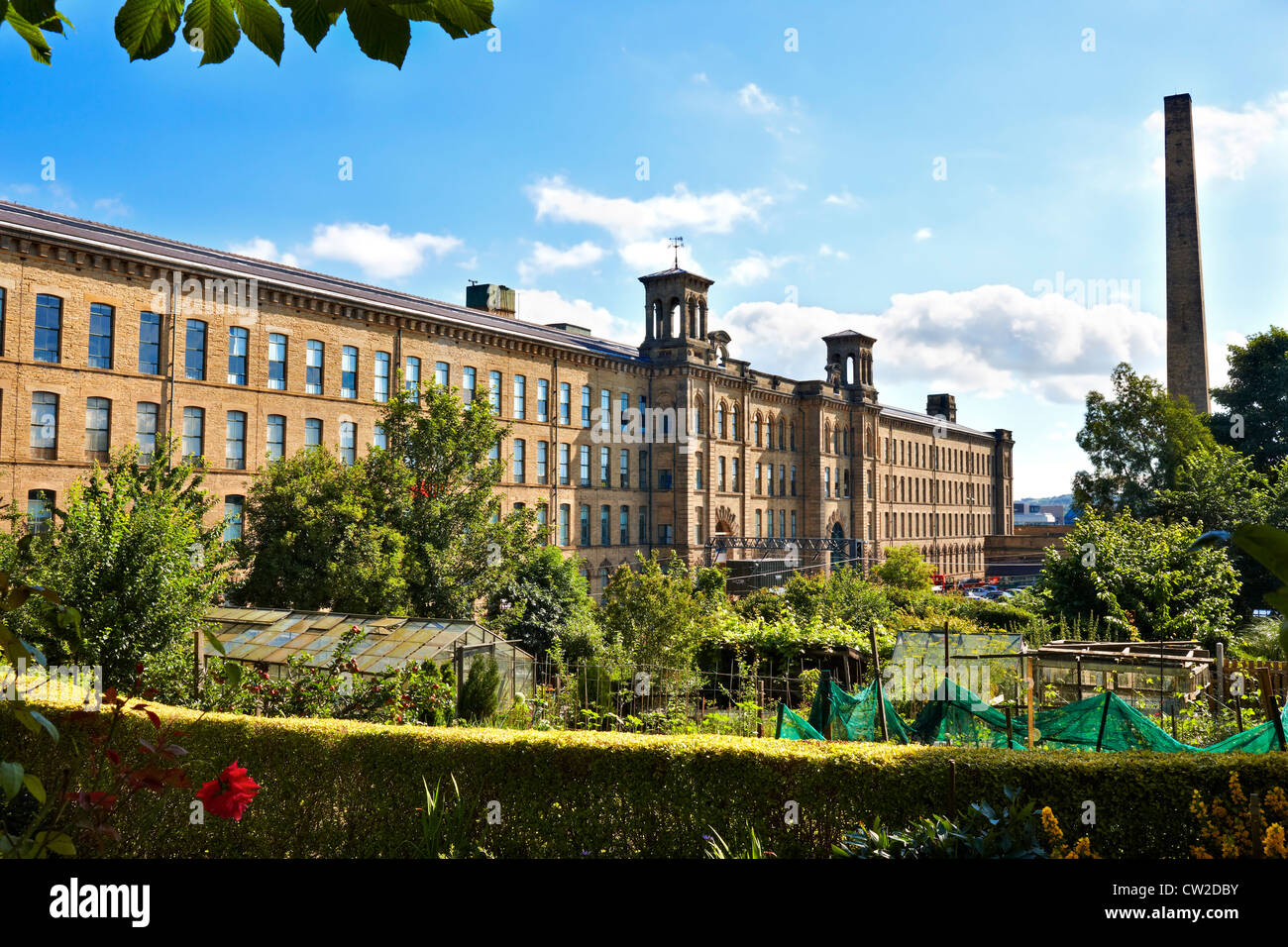 Salts Mill, Saltaire. South elevation Stock Photo Alamy