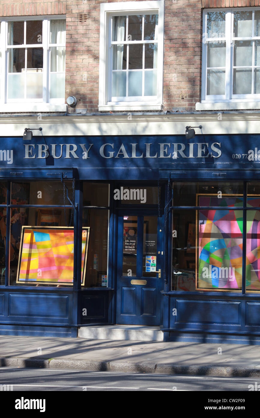 Ebury Galleries, Belgravia, London Stock Photo