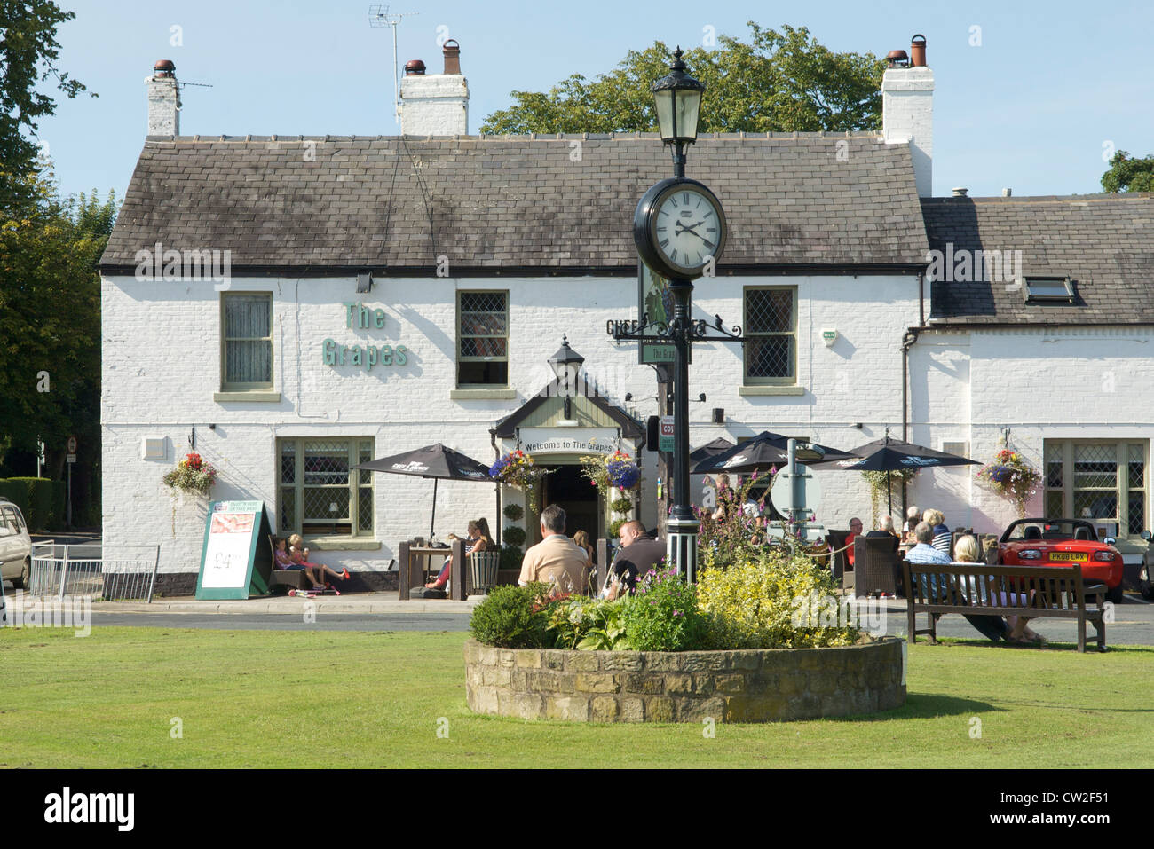 The grapes Hotel in Wrea Green,Lancashire,England Stock Photo Alamy