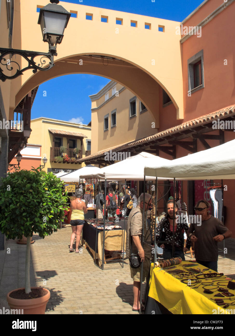 El Campanario Shopping Centre Corralejo La Oliva Fuerteventura Canary Islands Spain Stock Photo