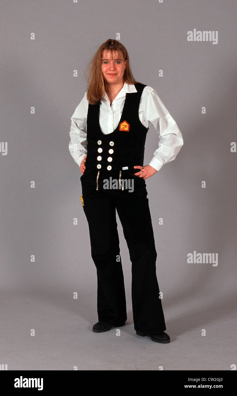 Youth in the trades, housemaid Stock Photo