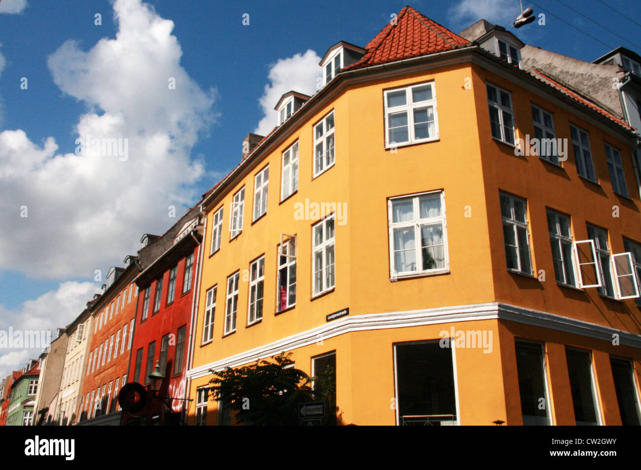 Colourful houses in Copenhagen, Denmark Stock Photo Alamy