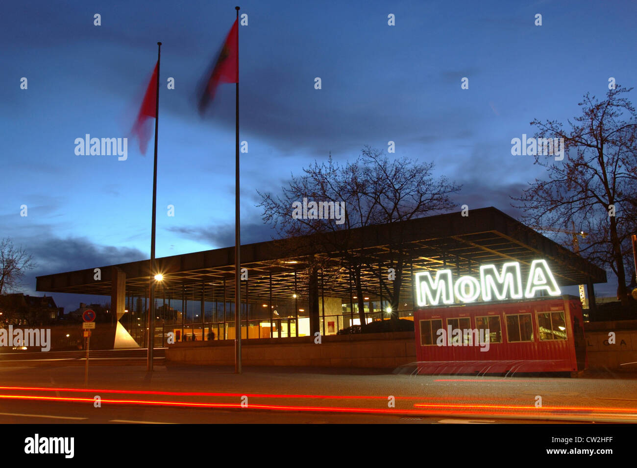 The Museum of Modern Art at the Neue Nationalgalerie in Berlin Stock