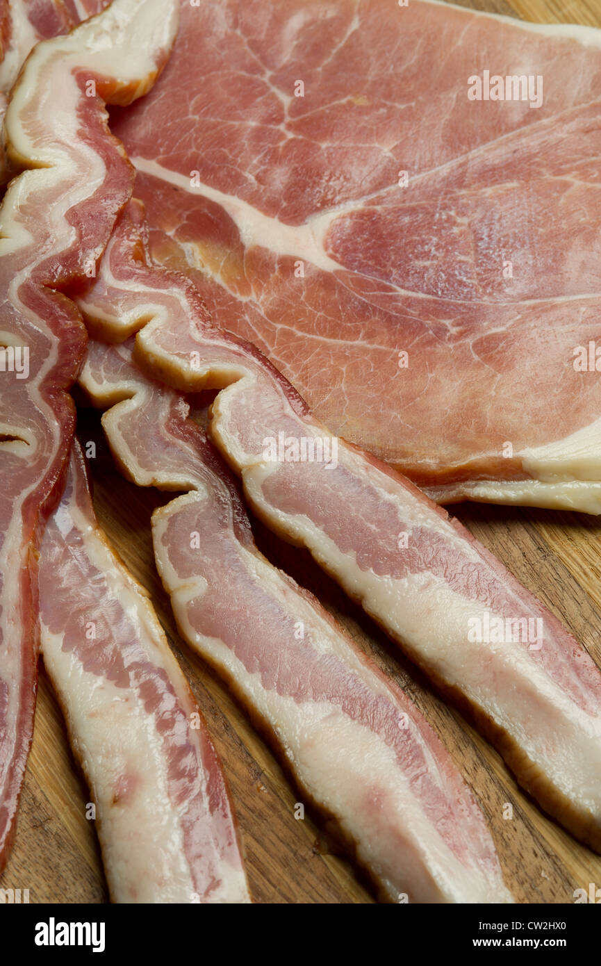 Ham and bacon Stock Photo