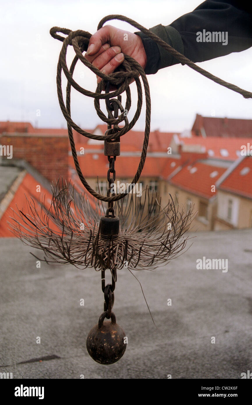 Chimney sweep with broom hires stock photography and images Alamy