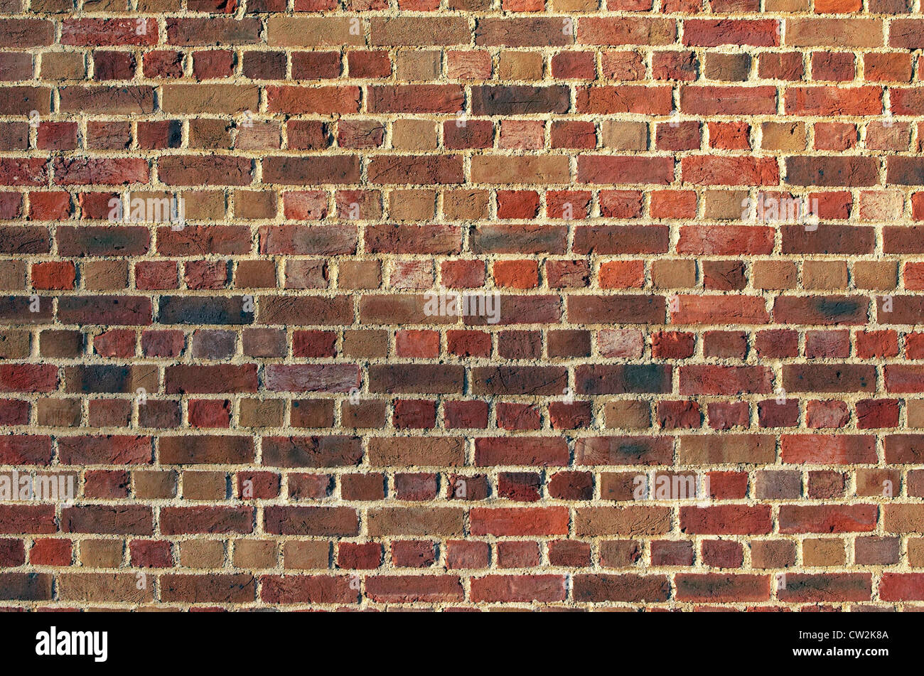 Decorative brickwork English bond. This pattern comprising alternating