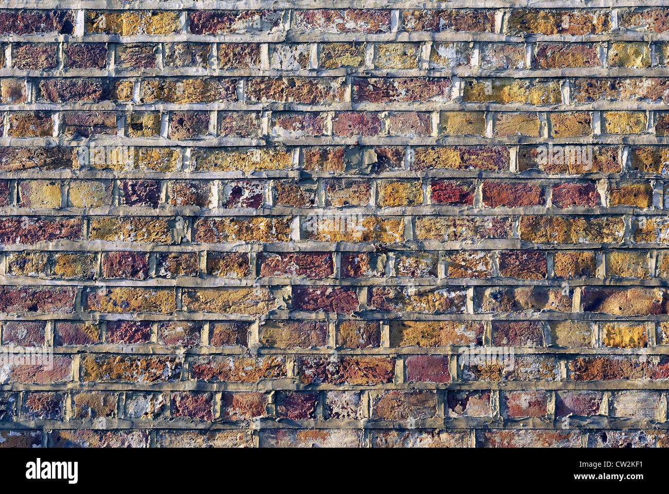 Decorative brickwork English bond. This pattern comprising alternating