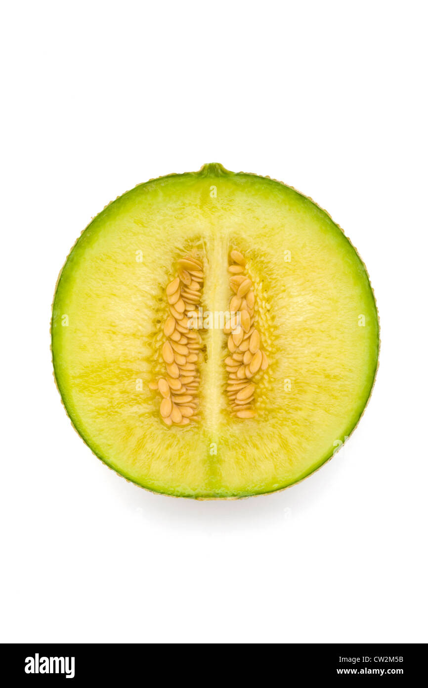 Slice of muskmelon Stock Photo Alamy