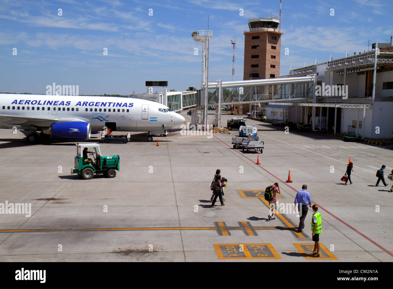 Mendoza Argentina,Aeropuerto Internacional Gobernador Francisco Gabrielli y El Plumerillo,MDZ,International Airport,Aerolineas Argentinas,airline,airc Stock Photo