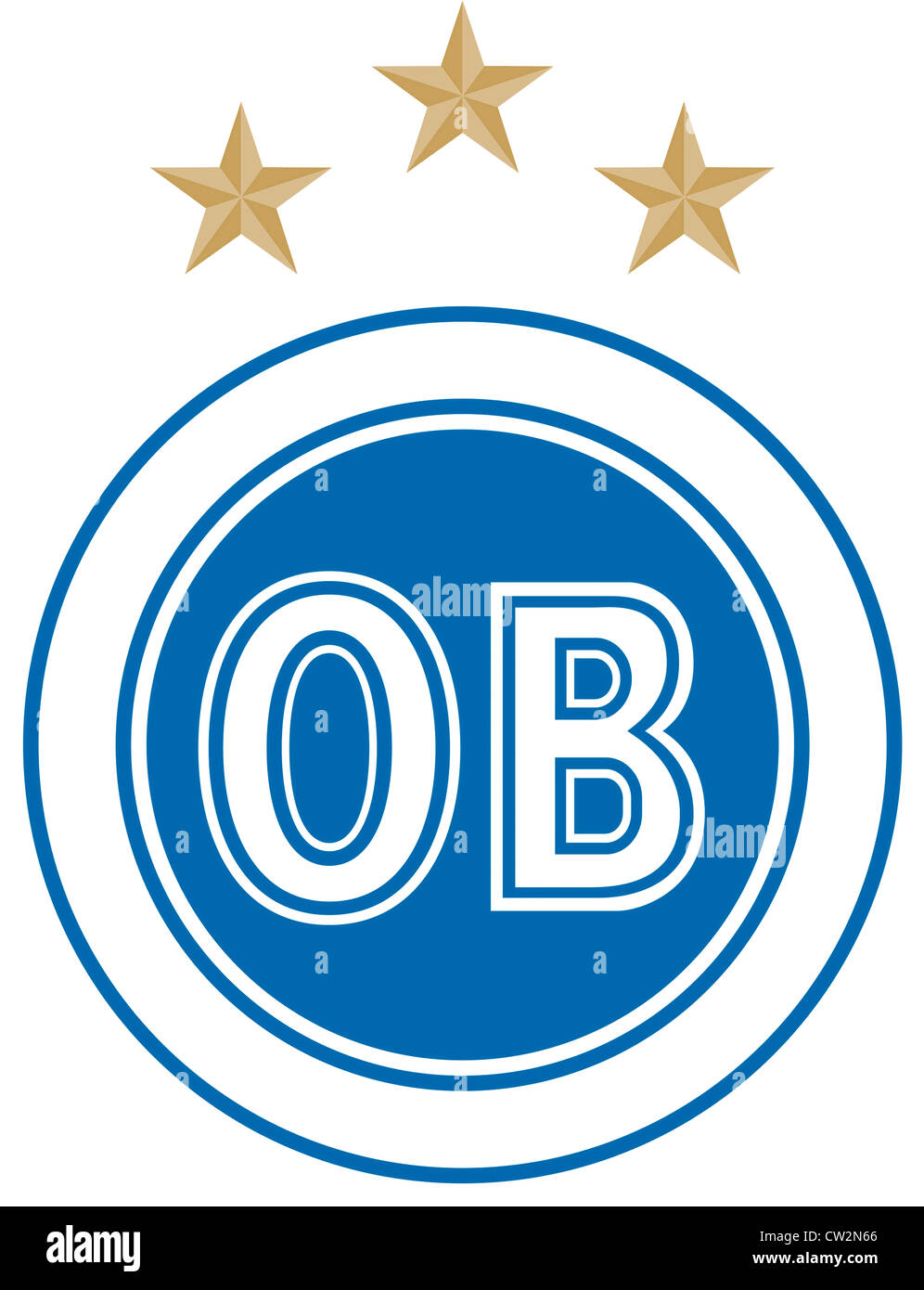 Logo of Danish football team Odense BK. Stock Photo