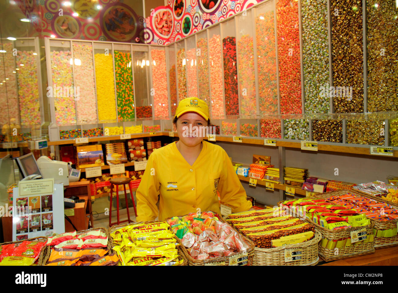 Mendoza Argentina,Avenida San Martin,La Cabana Chocolates,Artisanal chocolate,candy confectionery,store,stores,chain,family families child children,sh Stock Photo