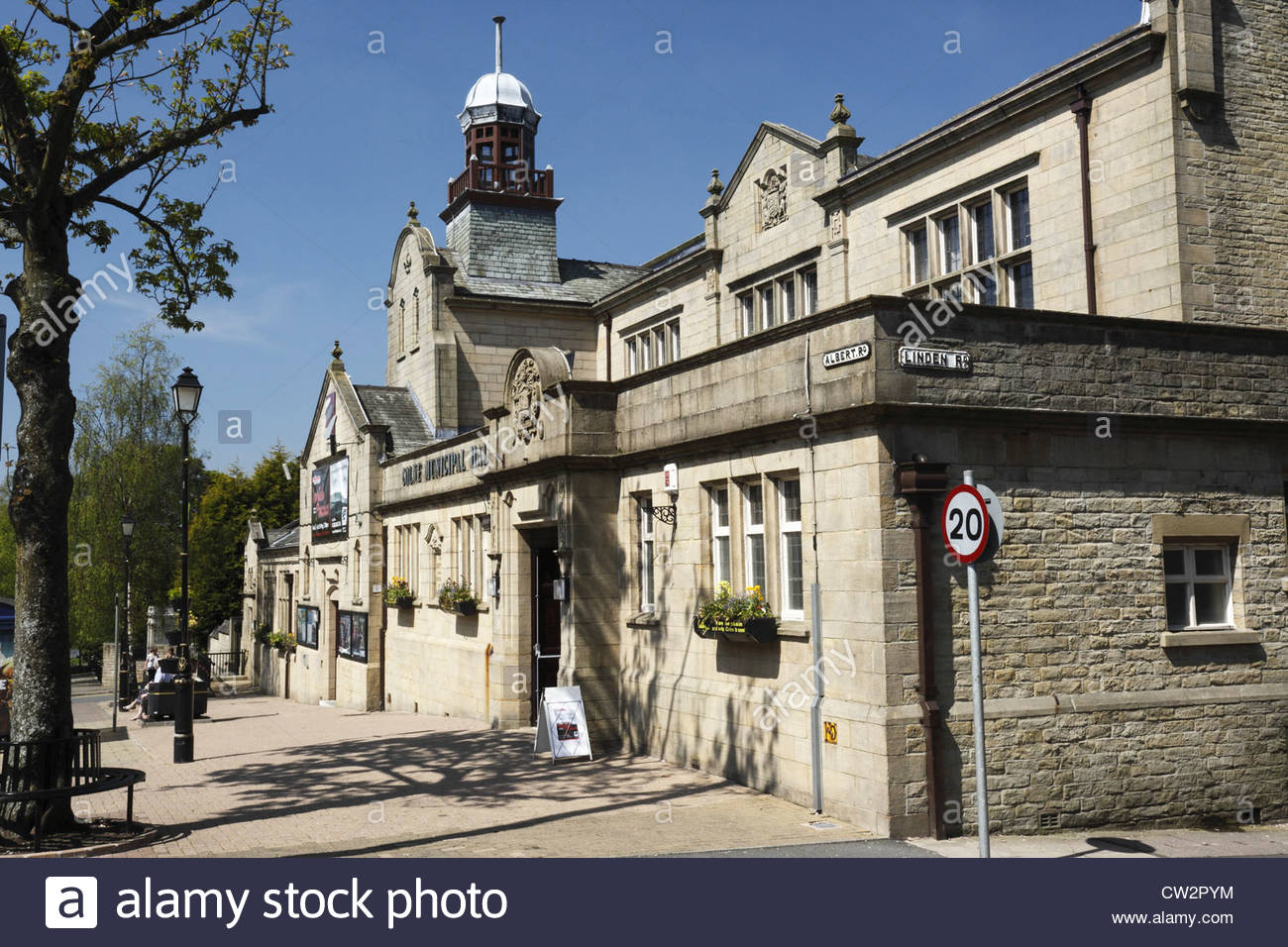 Colne Municipal Hall Albert Road Colne Lancashire England Stock Photo