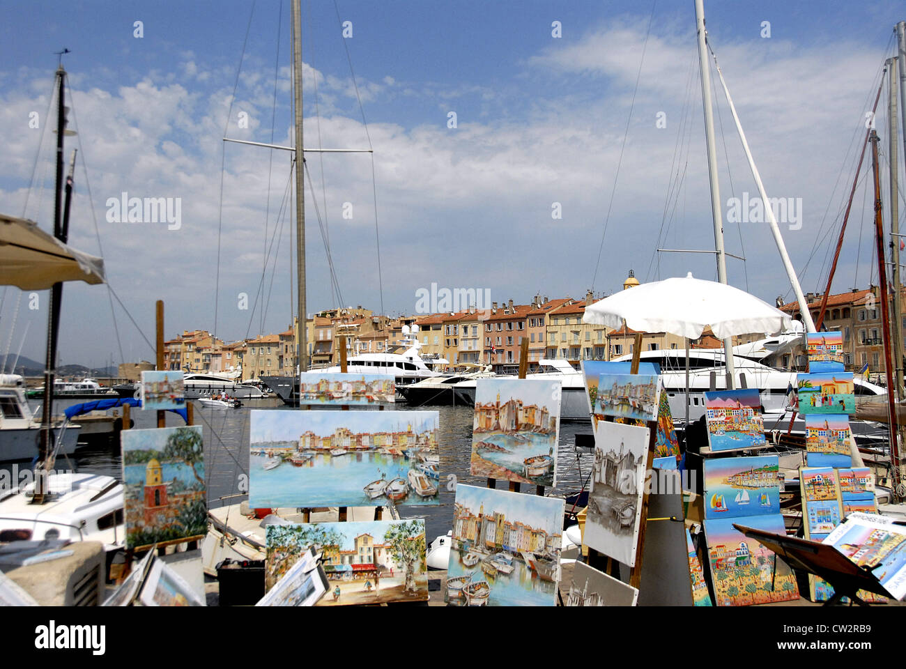 port Saint Tropez Provence Cote d'Azur France Stock Photo