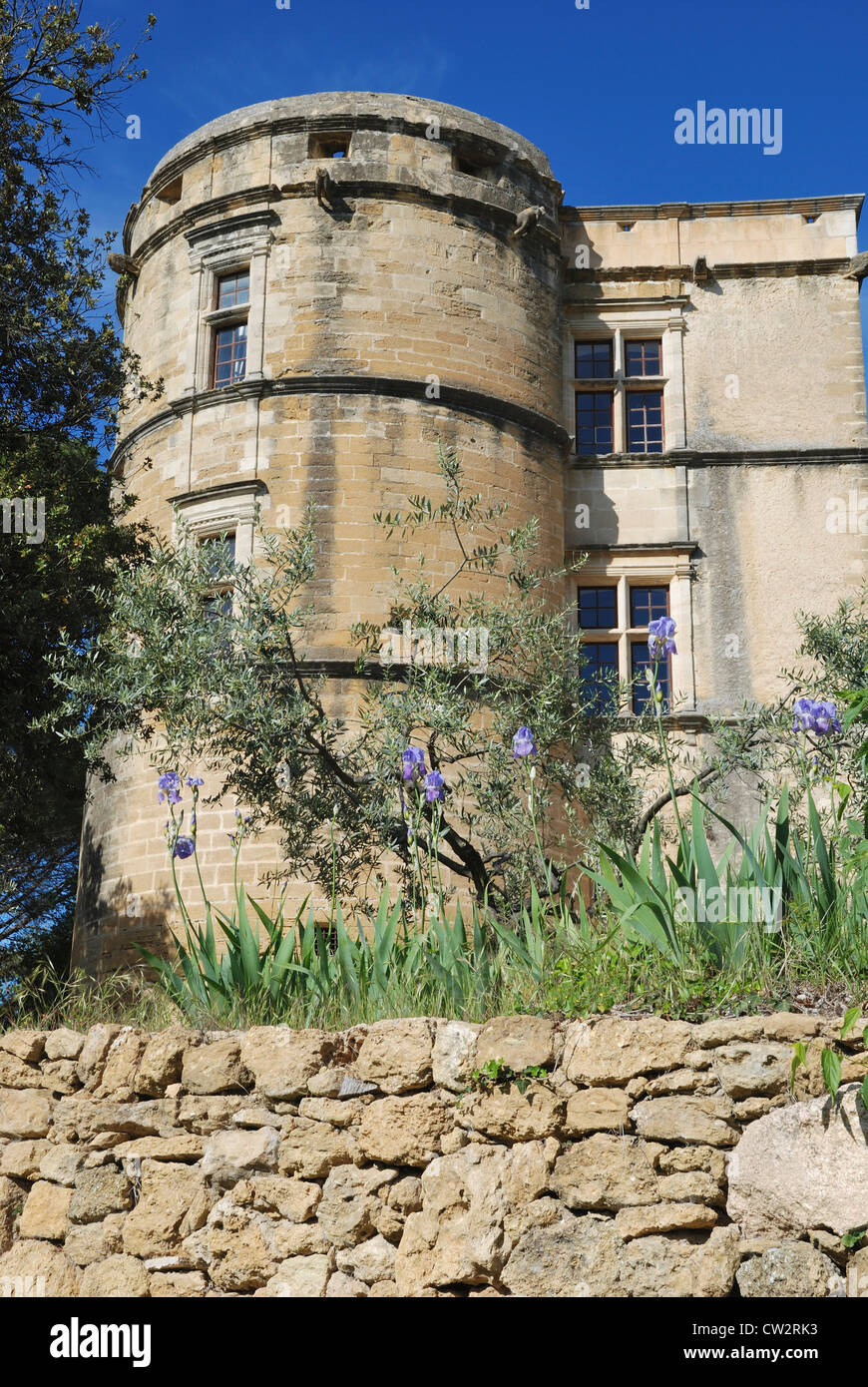 Chateau de Lourmarin, Lourmarin, Provence, France. Stock Photo