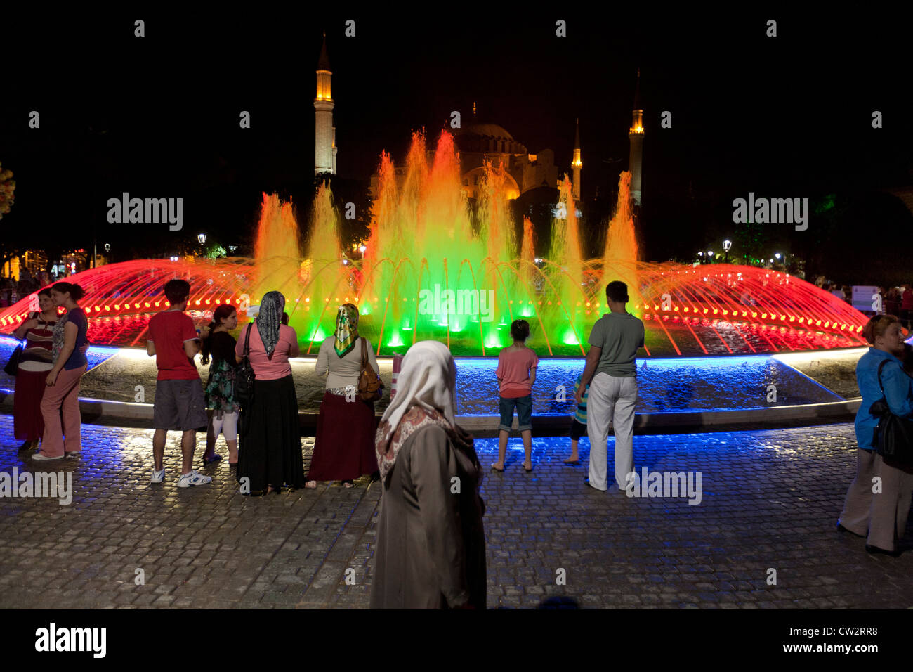 Fountain in Sultanahment Park Istanbul Turkey Stock Photo