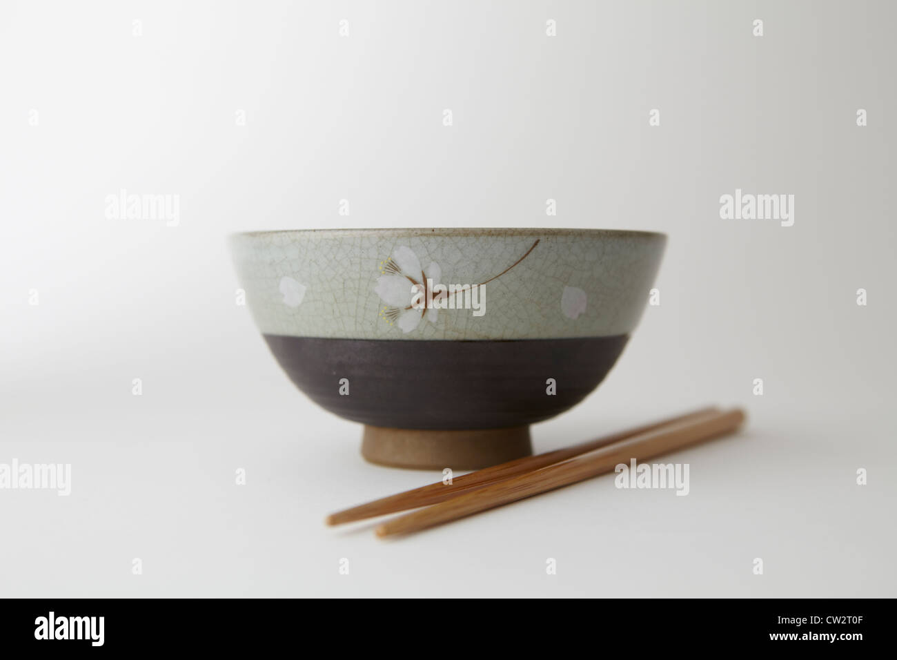 Japanese bowl, with chopsticks Stock Photo Alamy