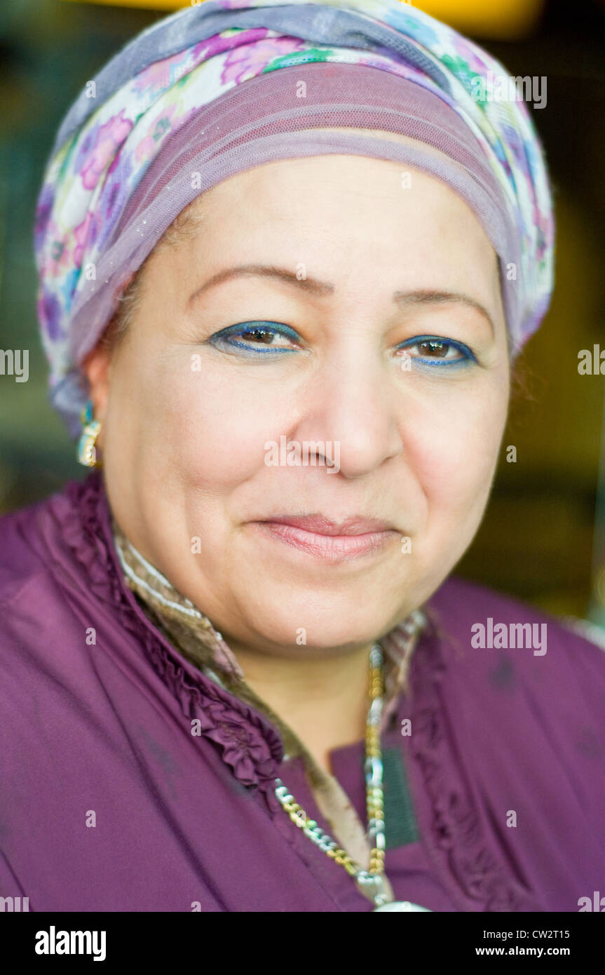 Egyptian woman portrait in Cairo Stock Photo Alamy