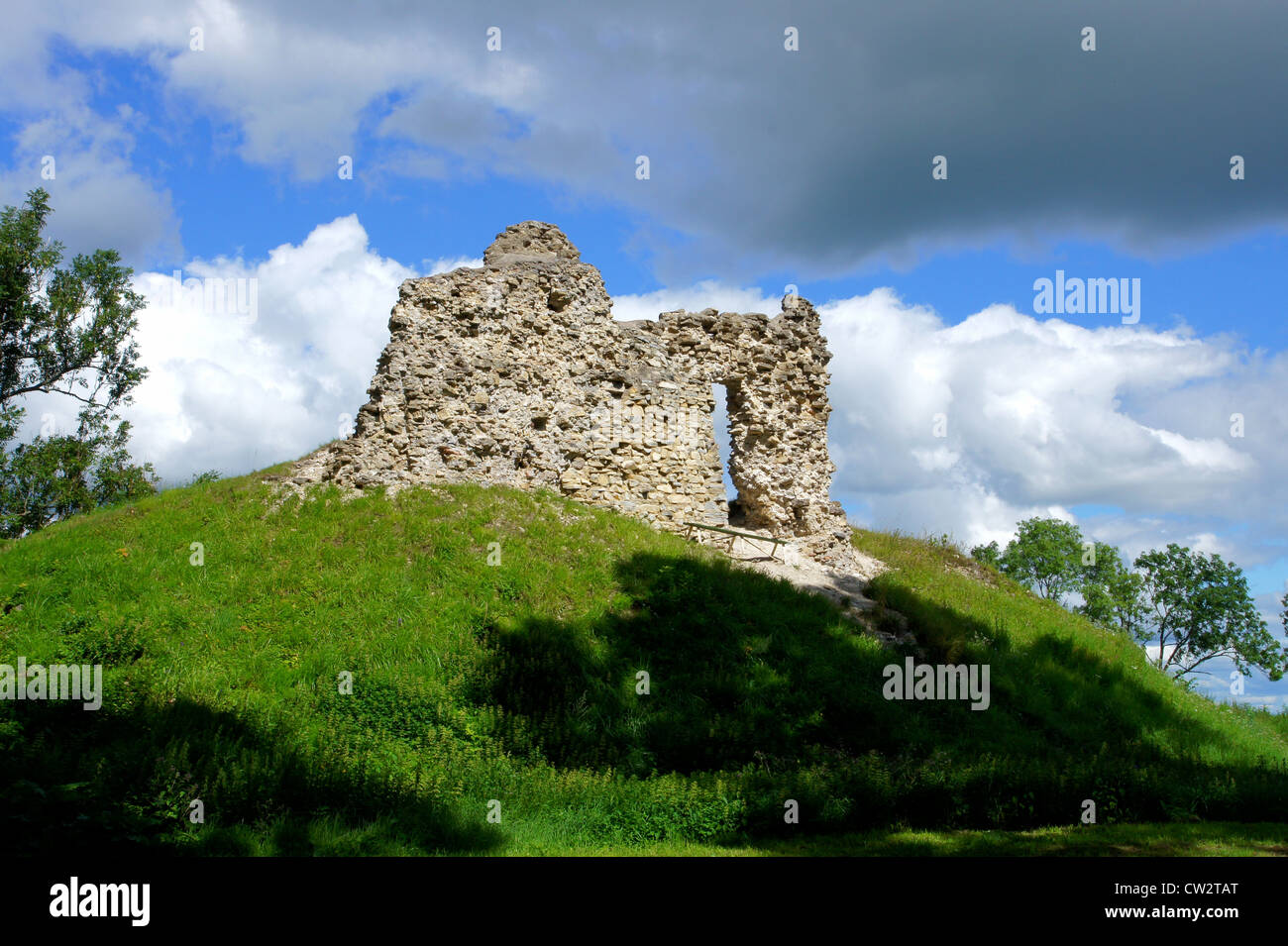 Estonia. Lihula. Ruins of a castle . 13 century Stock Photo