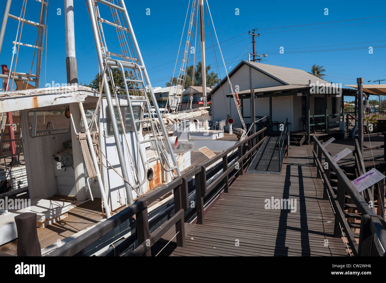 Pearl Luggers in a Pearling Industry Museum and Showroom in Broome