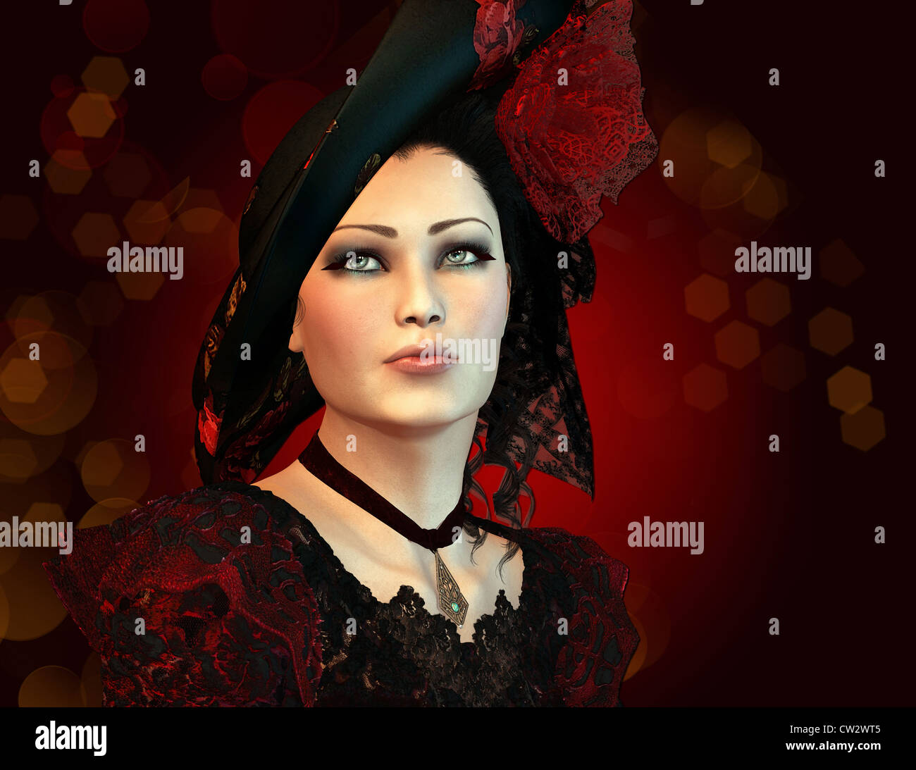Vintage female hat with bow hi-res stock photography and images - Alamy