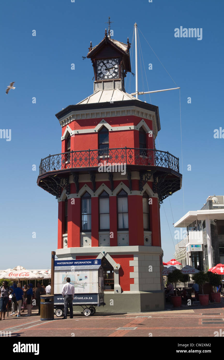 Cape Town Clock Tower on the V & A Waterfront, Cape Town harbour, South