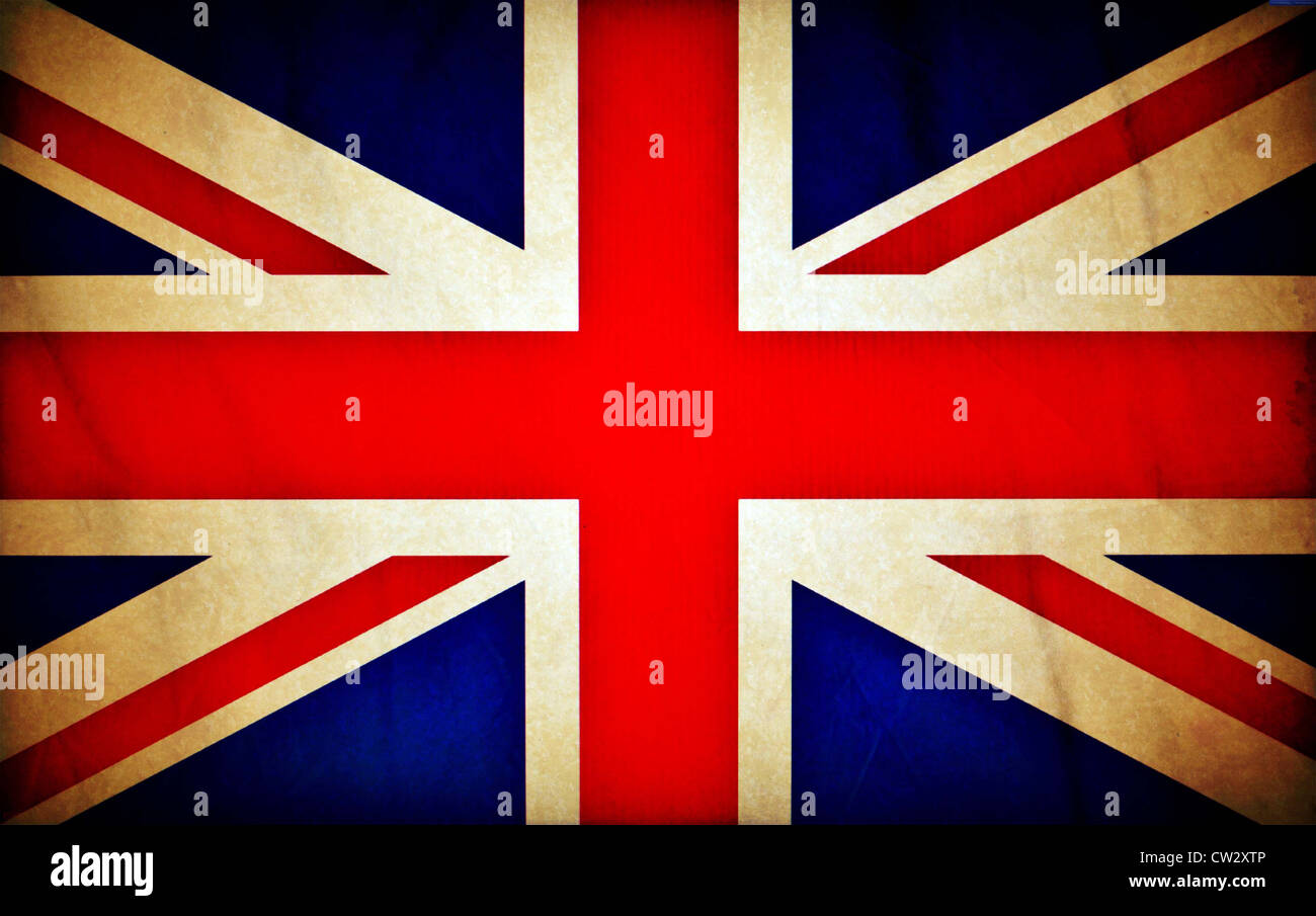 Union jack flag vintage hi-res stock photography and images