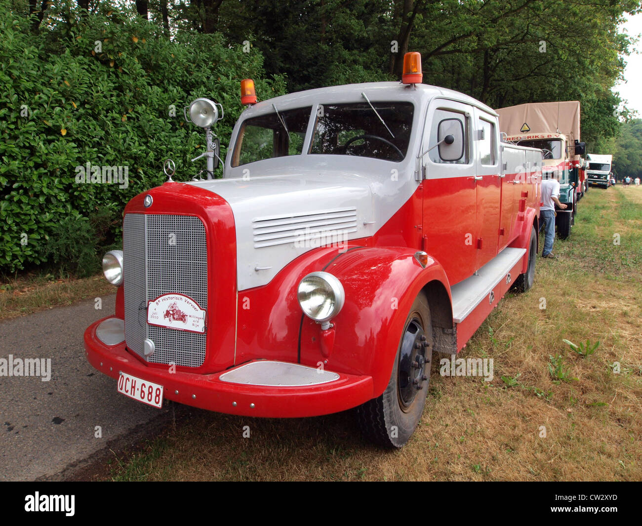 Mercedes fire truck Stock Photo - Alamy