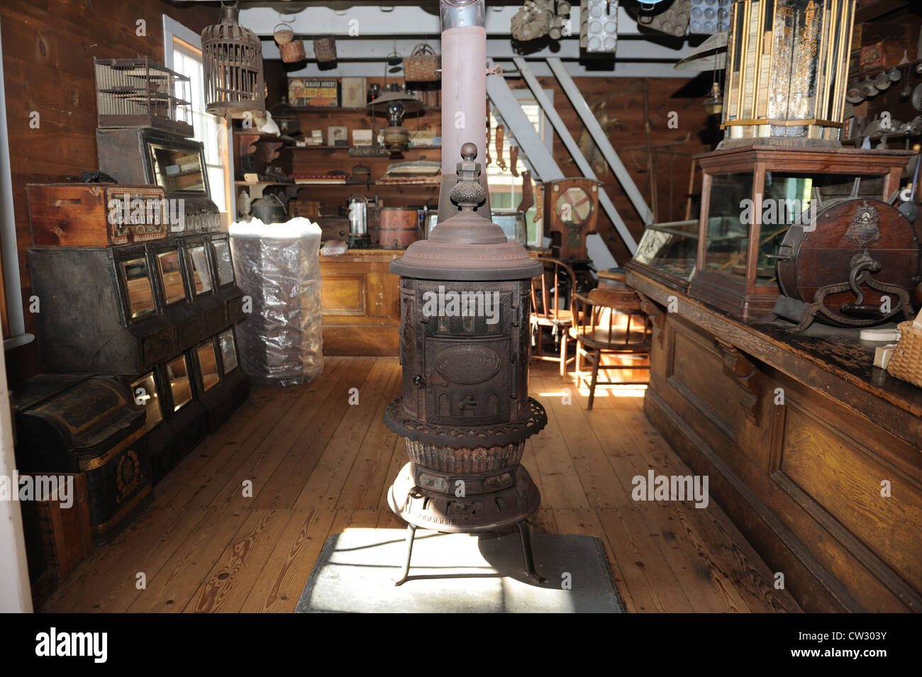 A general store in Historic Richmond Town on Staten Island looks as it