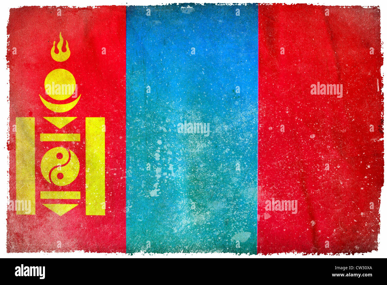 Antique mongolia flag hi-res stock photography and images - Alamy
