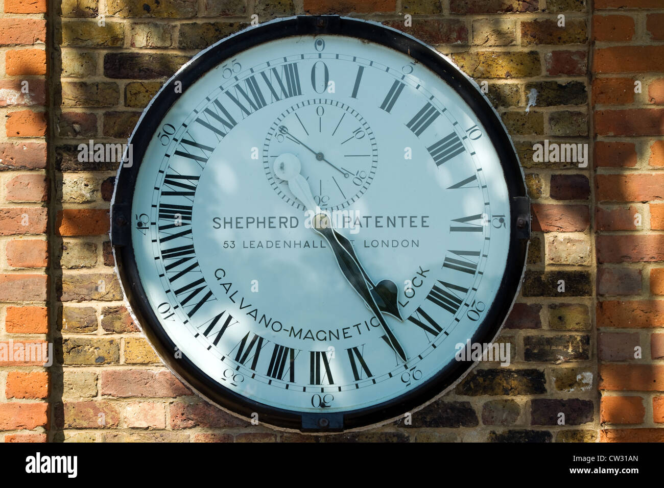 Clock, Royal Observatory, Greenwich, London, Sunday, May 27, 2012 Stock ...