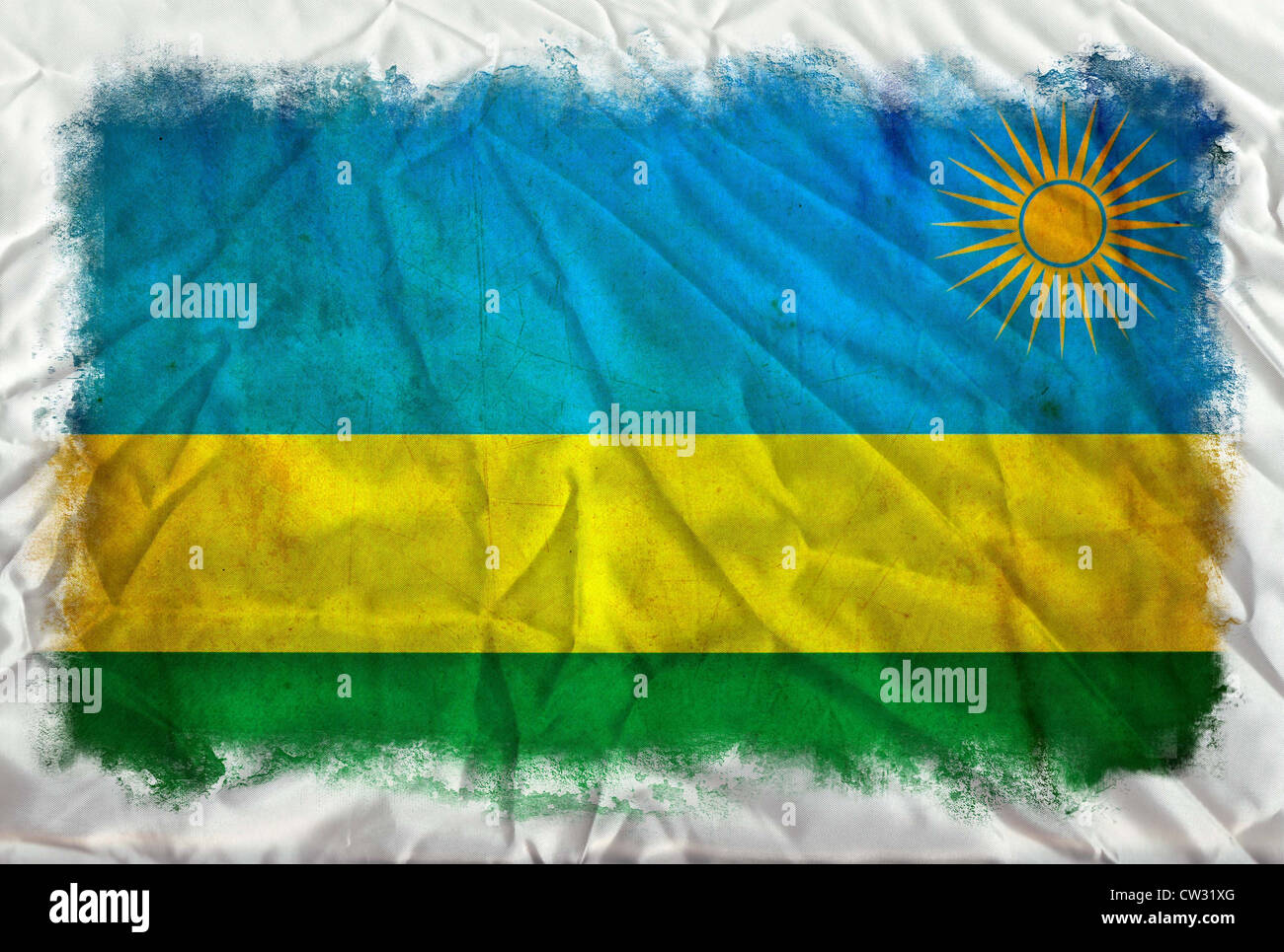 Rwanda grunge flag Stock Photo - Alamy