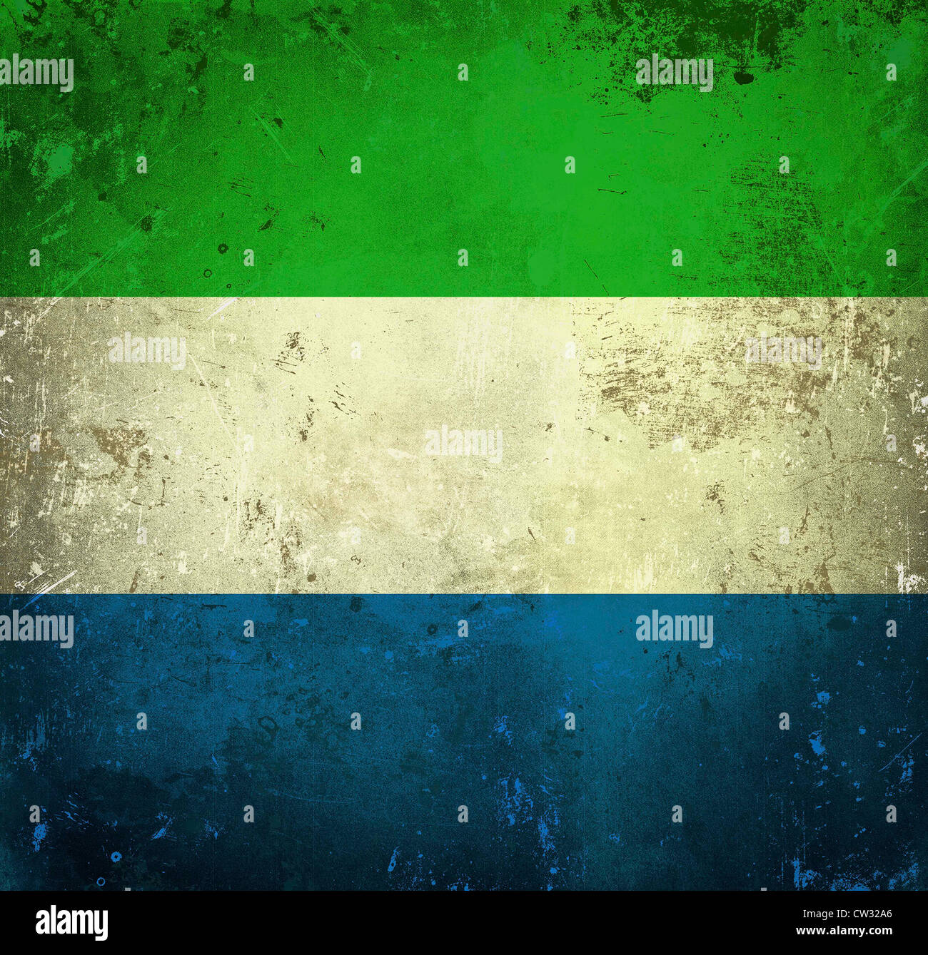 Grunge flag of Sierra Leone Stock Photo - Alamy