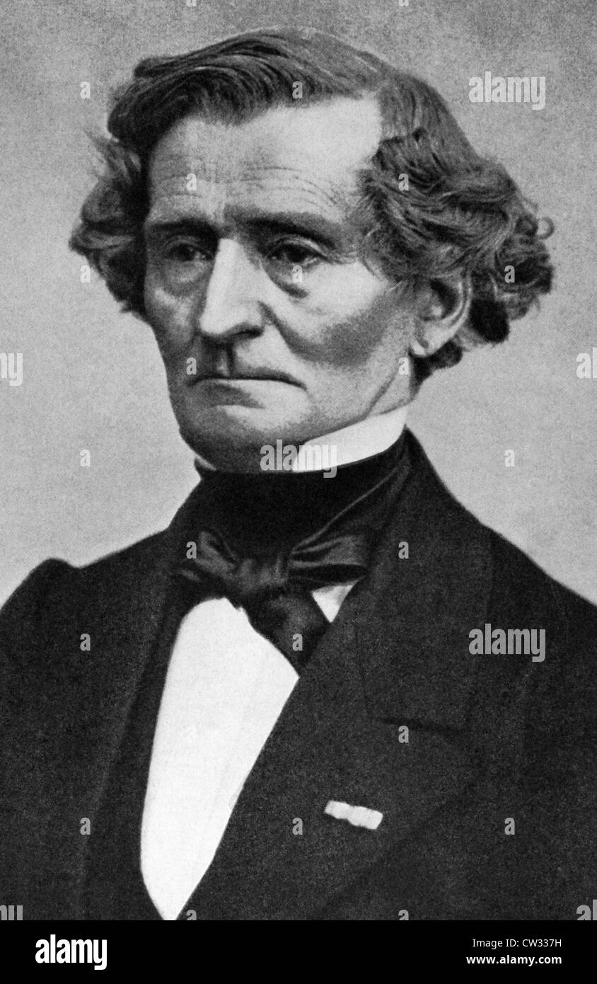 Hector Berlioz (1803-1869) on engraving from 1908. French Romantic composer. Stock Photo