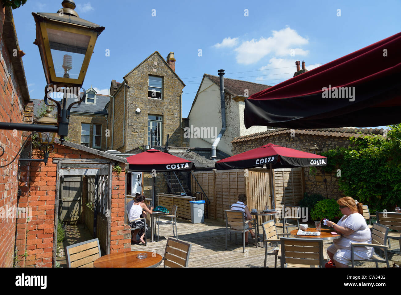 Costa Coffee shop outdoor terrace, Cheap Street, Sherborne, Dorset,  England, United Kingdom Stock Photo - Alamy