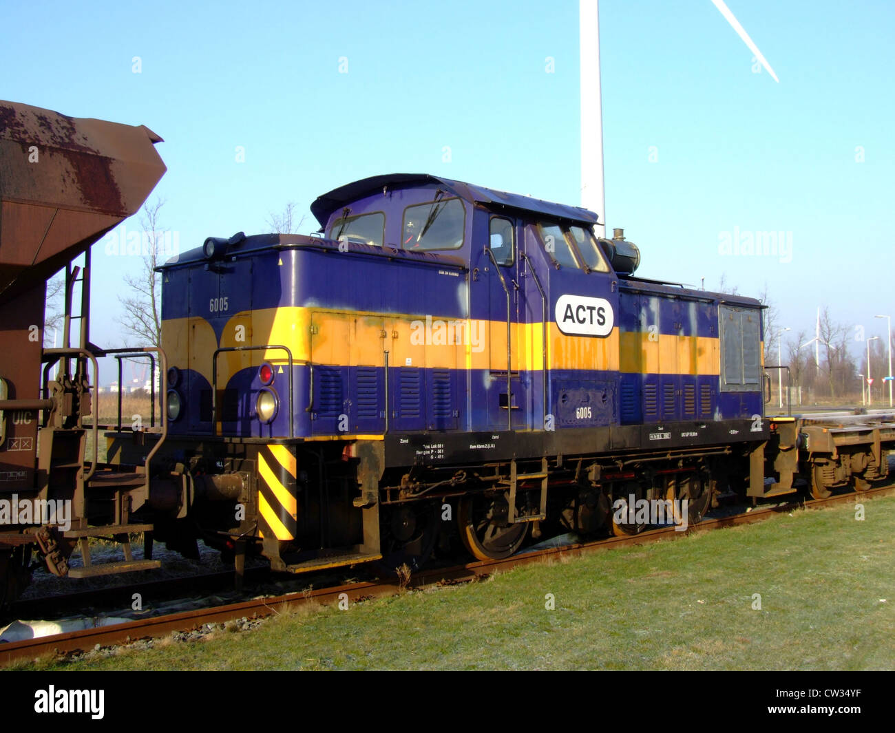 ACTS 6005 (Afzet Container Transport Systeem) at Amsterdam. Stock Photo
