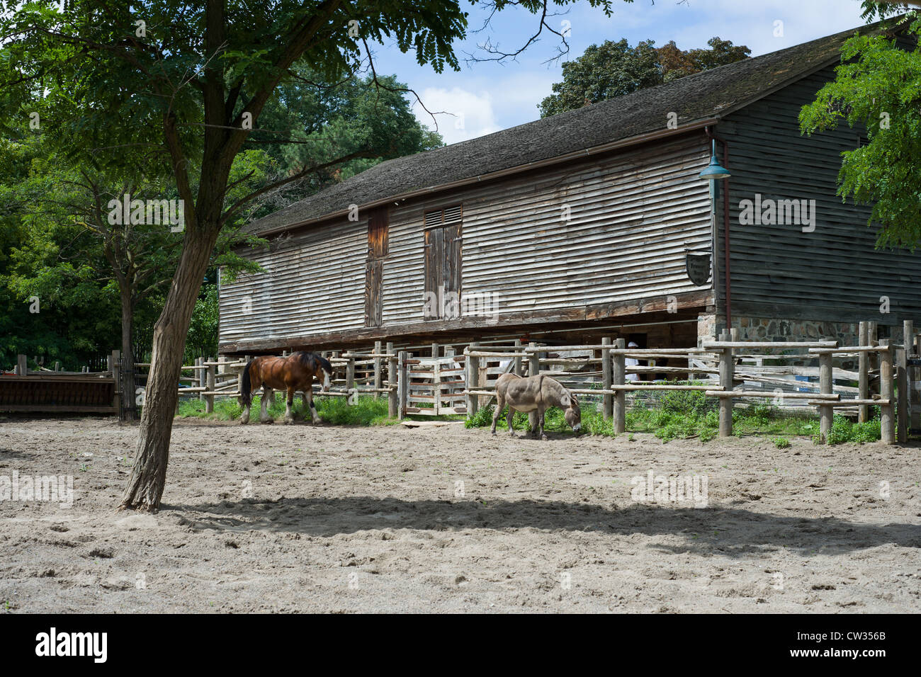 Farm Stable in Ontario Canada Stock Photo