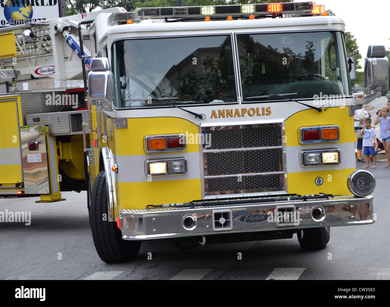 Fire Department hook and ladder truck from the Annapolis Fire