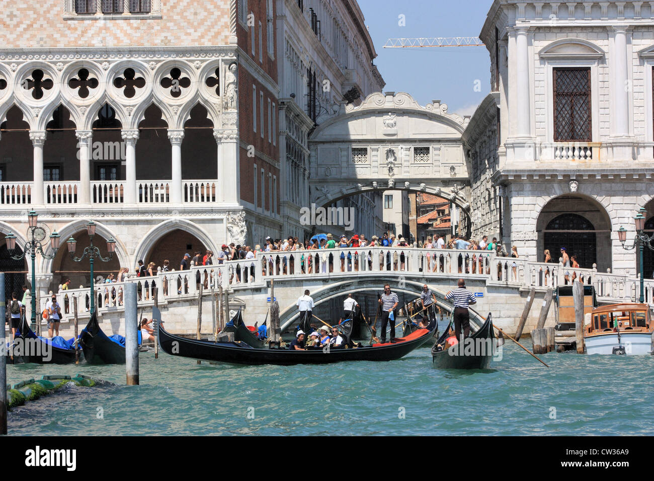 Bridge of Sighs in Venice. Ponte de sospiri a Venezia Stock Photo