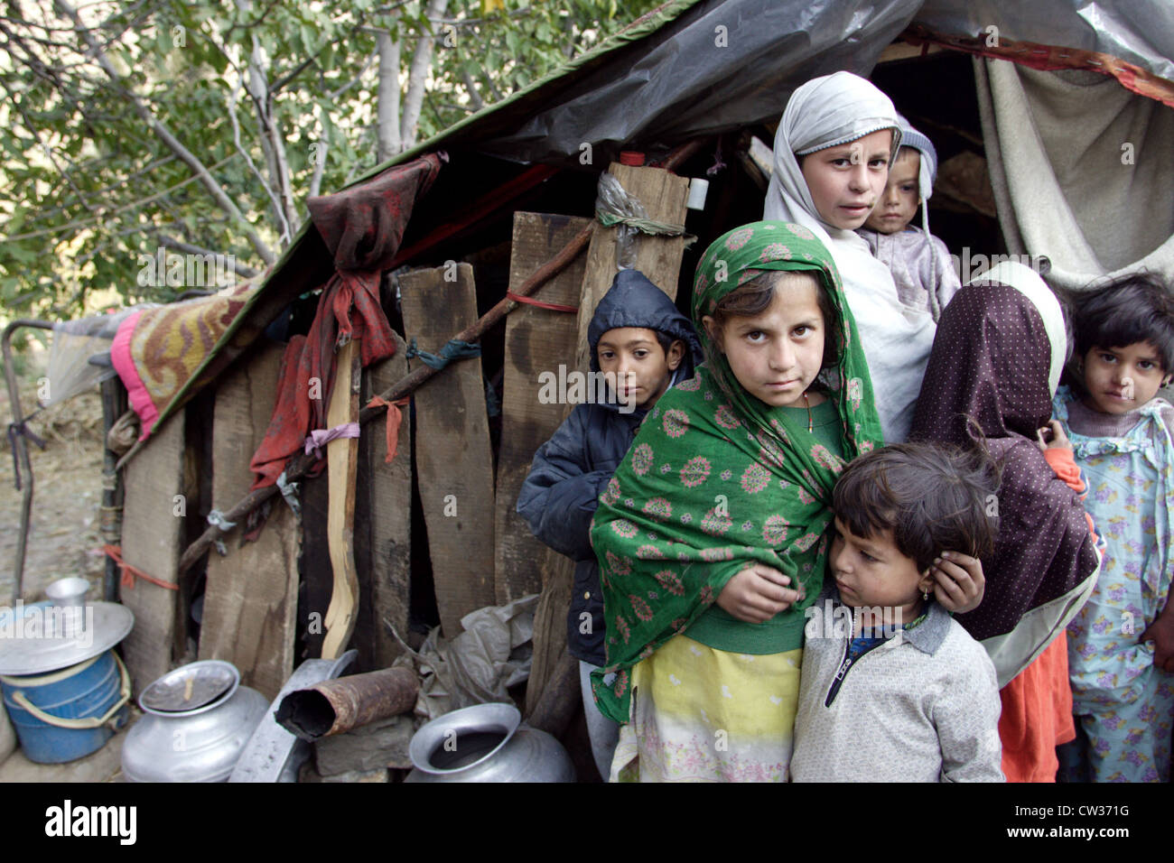 Pamir earthquake Allai valley Stock Photo