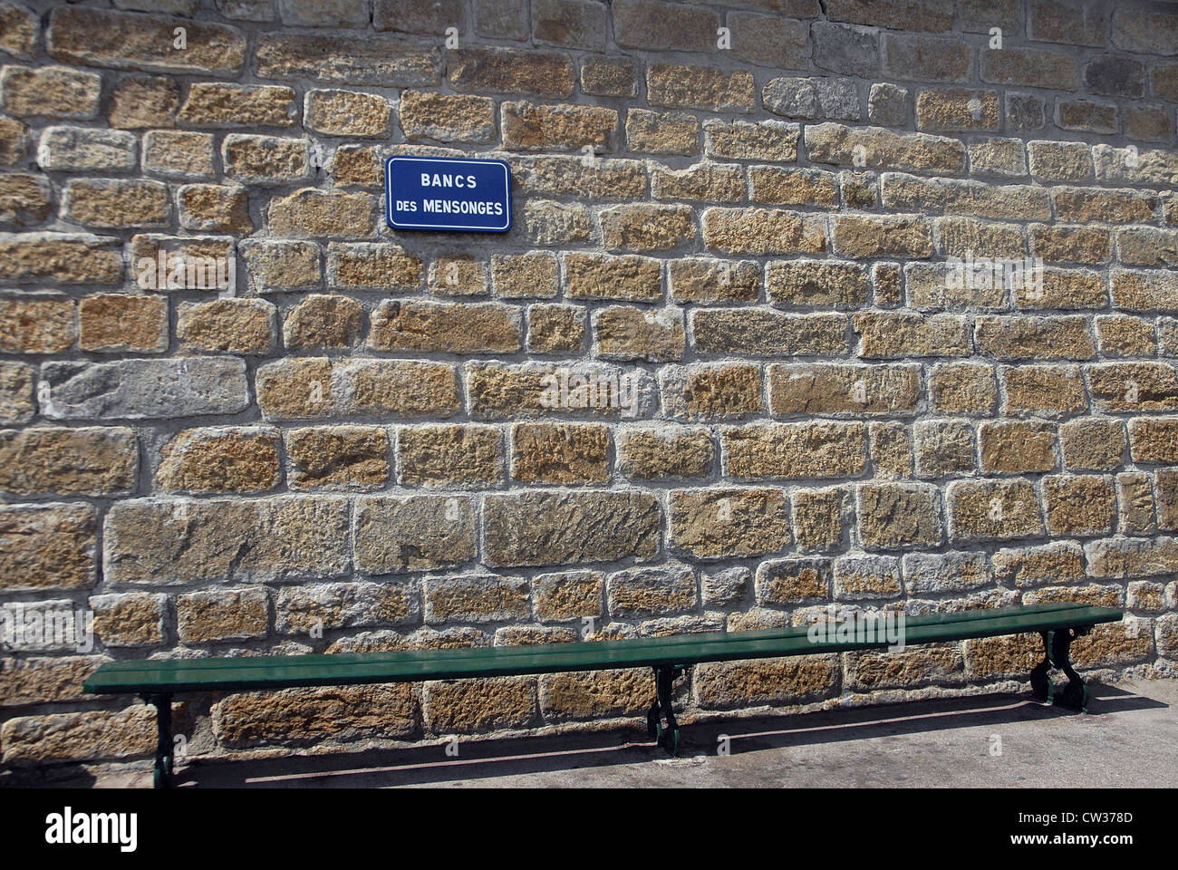 bench lies , Saint Tropez, Var , Provence-Alpes-Cote d'Azur, France Europe Stock Photo