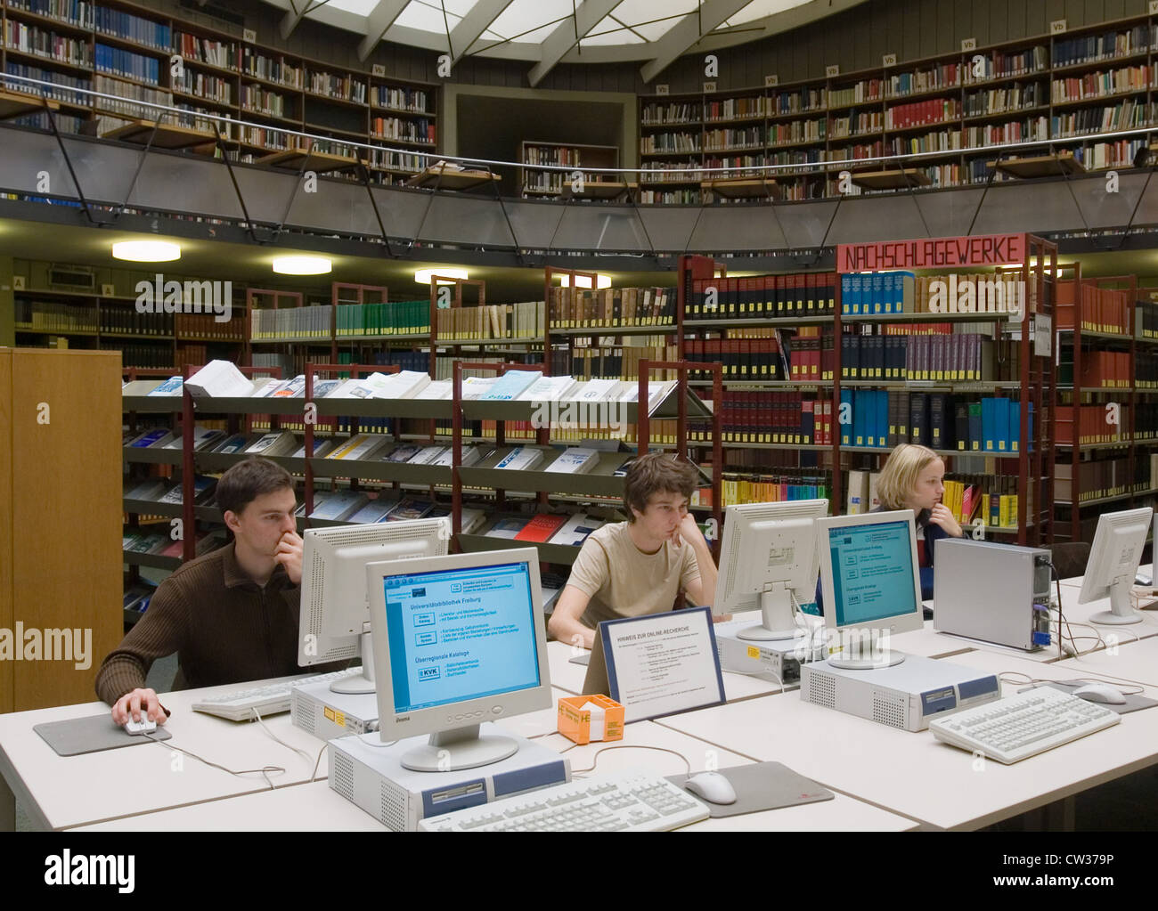 Library of the Albert-Ludwigs-University in Freiburg Stock Photo
