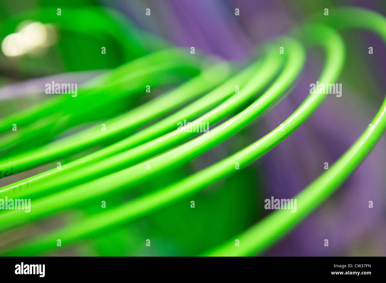 cables in television studio Stock Photo Alamy