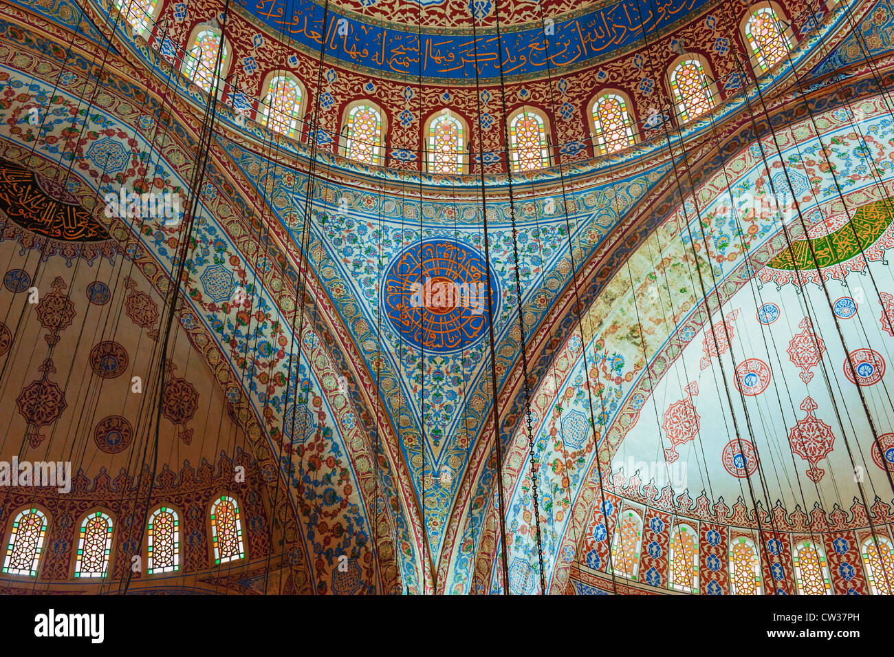 Sultan Ahmed Mosque Or Blue Mosque Interior Istanbul