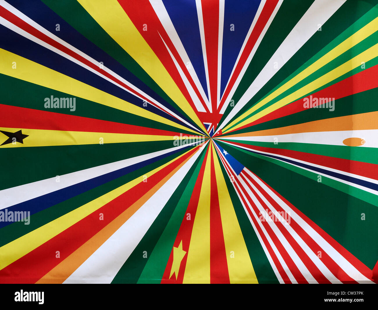 Poster of all world countries flags for the 2012 Olympics Stock Photo