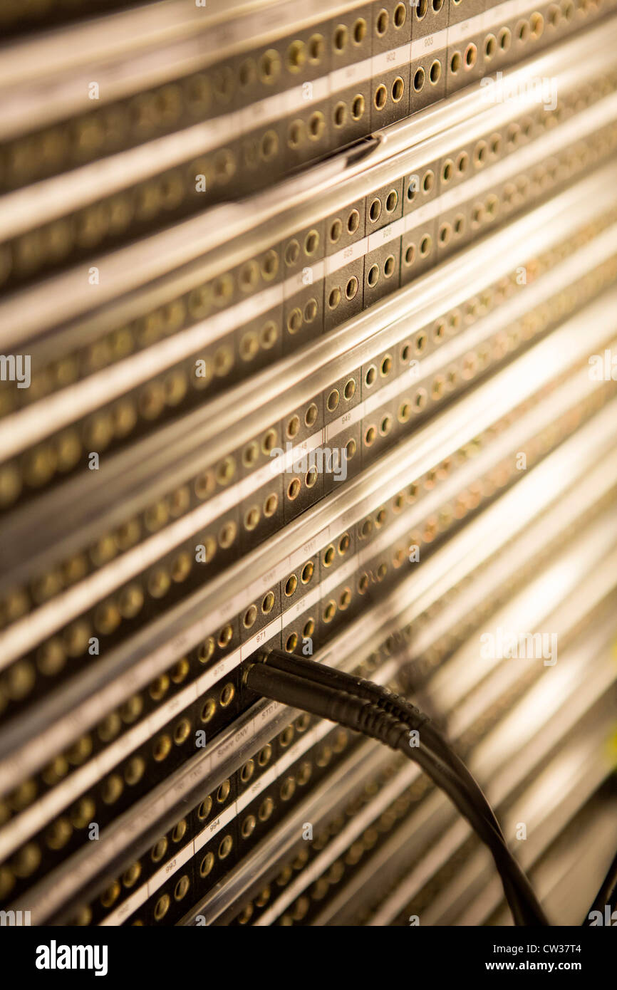 cables in television studio Stock Photo Alamy