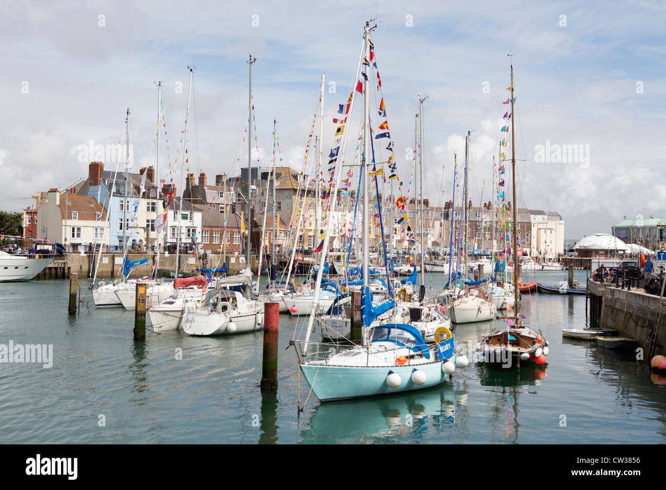 Weymouth Harbour During The Olympic Sailing Regatta In Weymouth And weymouth-harbour-during-the-olympic-sailing-regatta-in-weymouth-and