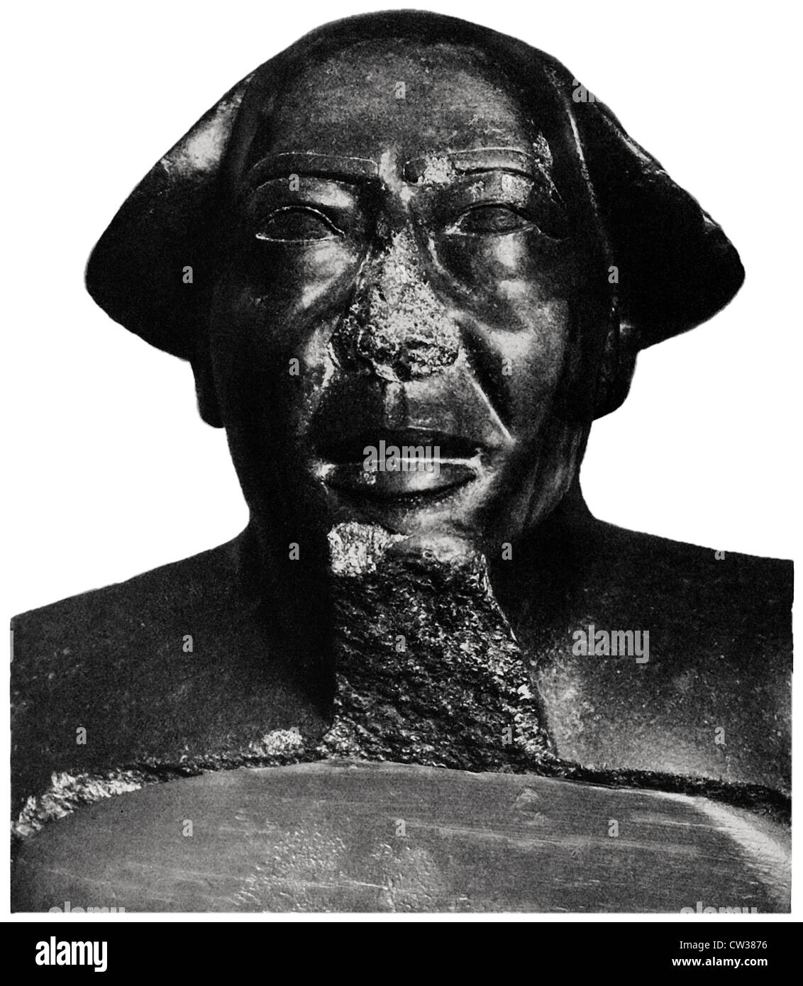 Granite head of Mentemhet Stock Photo
